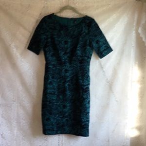 Lands End Flocked Velvet Dress NWOT